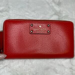 Kate Spade New York  Red Zip Around Wallet